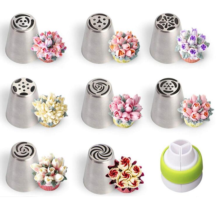 Stainless Steel Icing Piping Tips Set Pastry Russia Cupcake Cake Decorating Nozzles For Cream