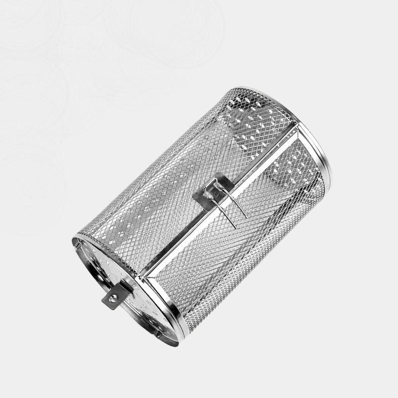 Stainless Steel Oven Roast Basket Baking Rotary Nuts Beans Peanut Cage BBQ Grill Bakeware