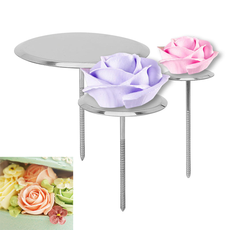 Stainless Steel Piping Nail Cake Flower Nails DIY Needle Stick Baking Piping Stands Tools Ice