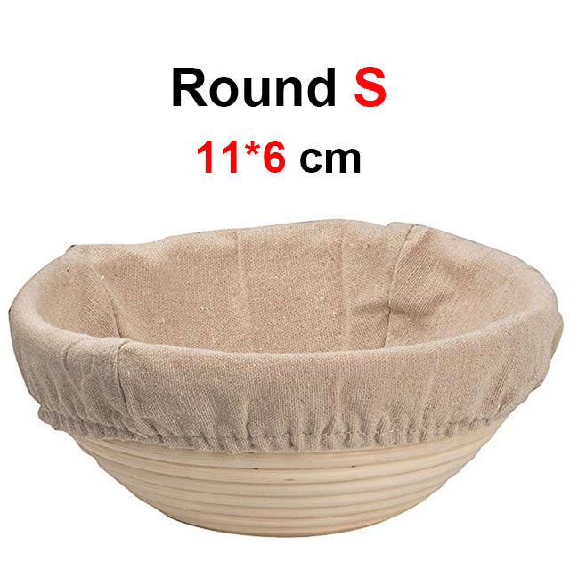 UPORS Rattan Bread Proofing Basket Natural Oval Wicker Dough Fermentation Sourdough Banneton Basket