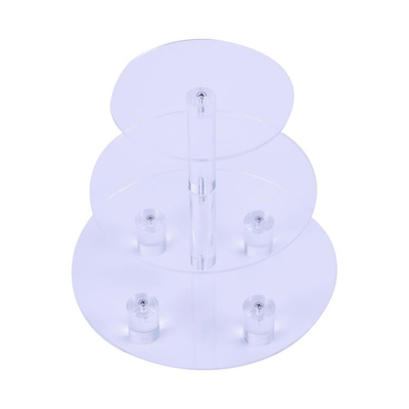 1 PC Transparent Round 3 Tier Acrylic Cupcake Display Stand /cake stand /acrylc cupcake