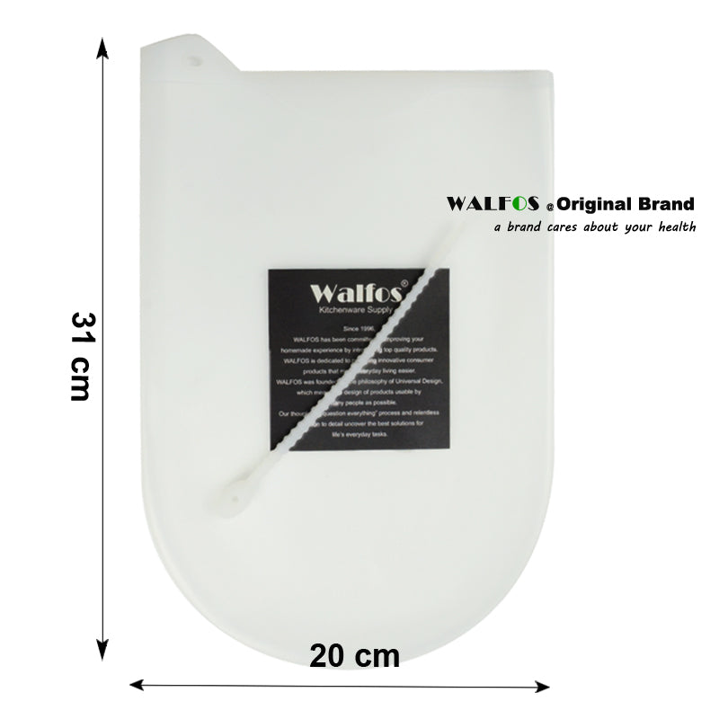 WALFOS 1 piece food grade Silicone Preservation Magic Kneading Dough Flour-mixing Bag bakeware