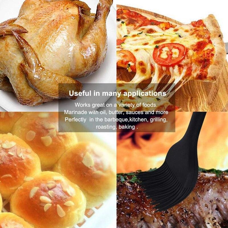 WALFOS 2 pieces/set food grade Silicone oil brush for grill BBQ Barbecue Cooking Pastry Brushes
