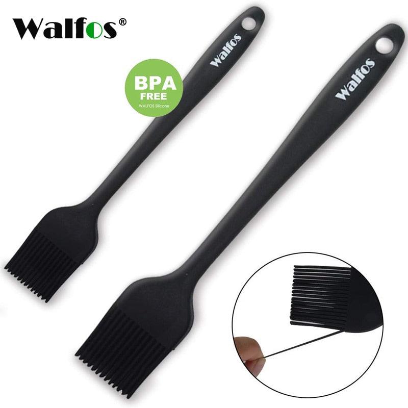 WALFOS 2 pieces/set food grade Silicone oil brush for grill BBQ Barbecue Cooking Pastry Brushes