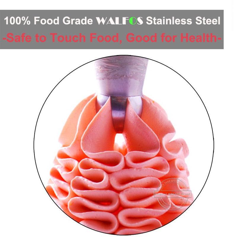 WALFOS 3pc/set Russian Piping Nozzle Sphere Ball Icing Confectionary Pastry Tips Cupcake Decorator