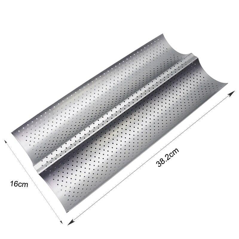WALFOS Brand 100% Food Grade Carbon Steel 4 Groove 2 Groove Wave French Bread Baking Tray