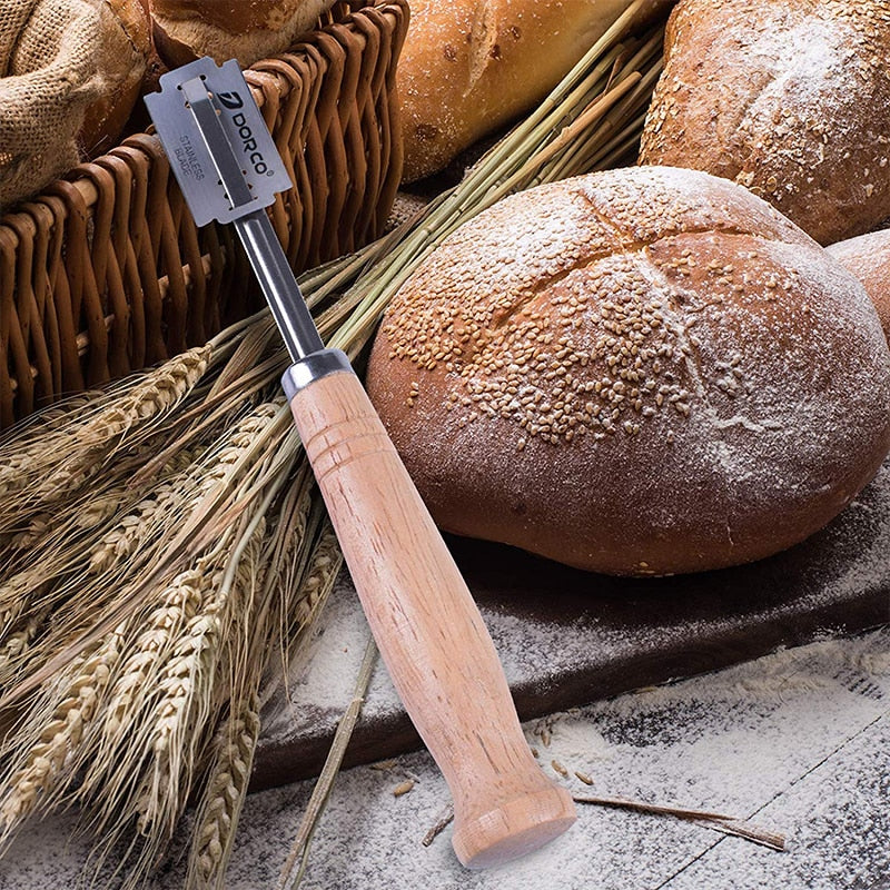 WALFOS Bread Lame New European Bread Arc Curved Bread Knife Western-style Baguette Cutting French