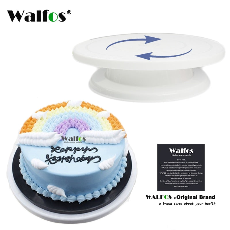 WALFOS Cake Decorating Tools Cake Stand Turntables Decorating Stand Platform Cupcake Stand Cake
