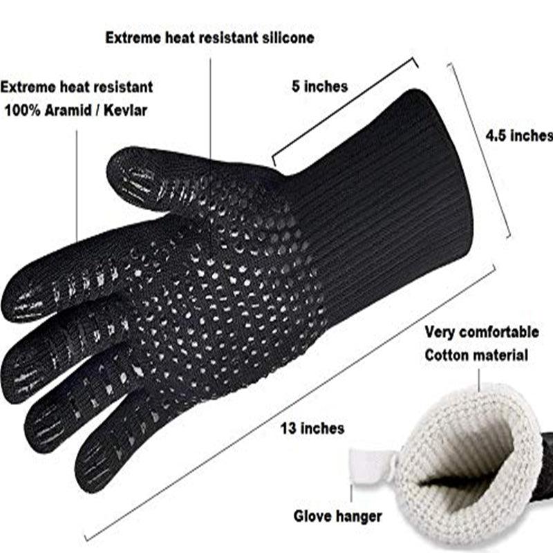 WALFOS Heat Resistant BBQ grill Gloves Insulated Durable Fireproof For Cooking Baking