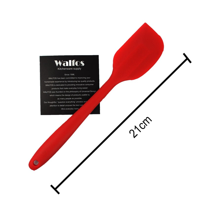 WALFOS Food grade Non Stick butter cooking silicone spatula set cookie pastry scraper cake baking