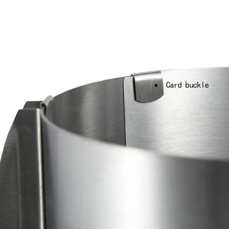 WALFOS food grade Stainless Steel Adjustable cake pan Retractable Circle Mousse Ring Mould Baking