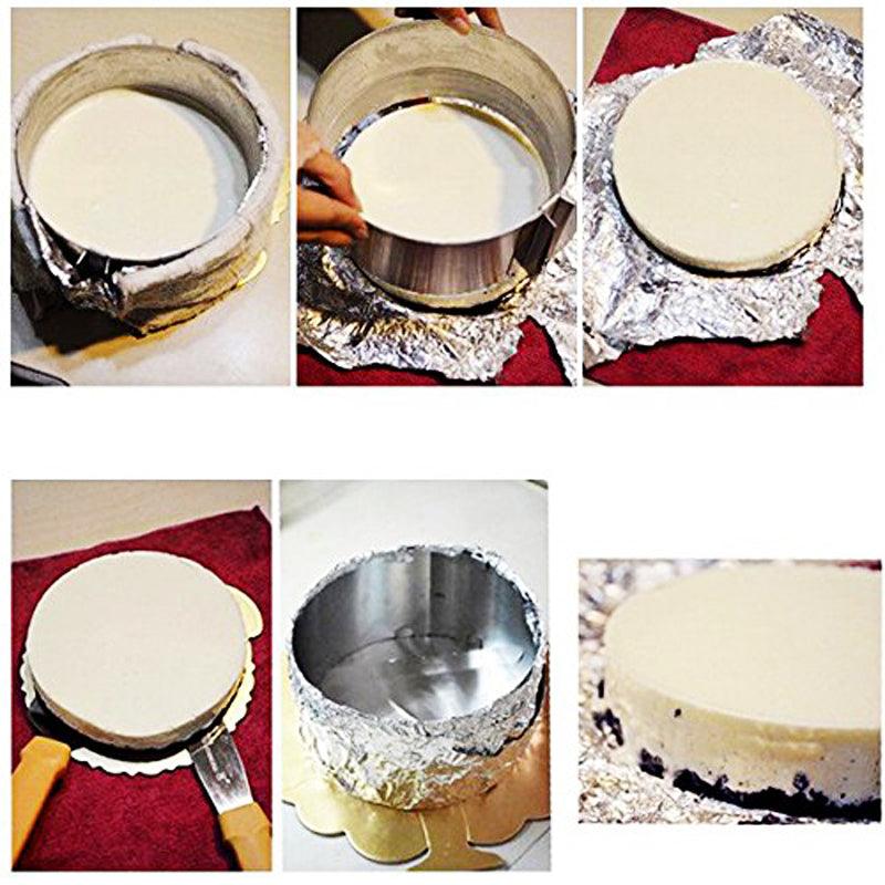 WALFOS food grade Stainless Steel Adjustable cake pan Retractable Circle Mousse Ring Mould Baking