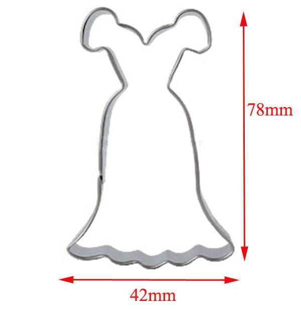 Wedding Dress Metal Cookie Cutters couple Fondant Cake Decor princess Cupcake Chocolate Biscuit